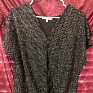 Black and Silver Semi-formal top .